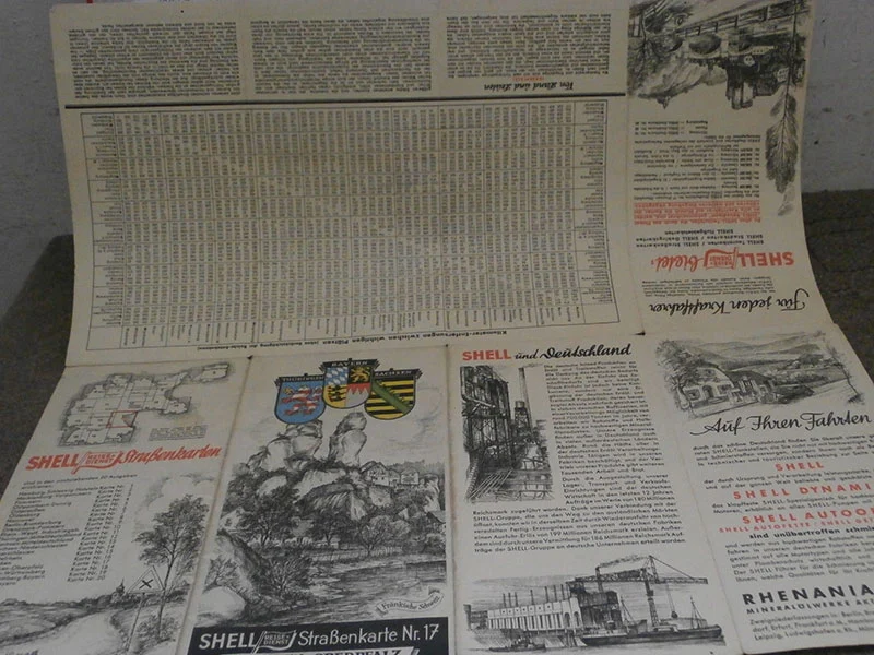 Shell-Straßenkarte, XNUMX. Reichszeit