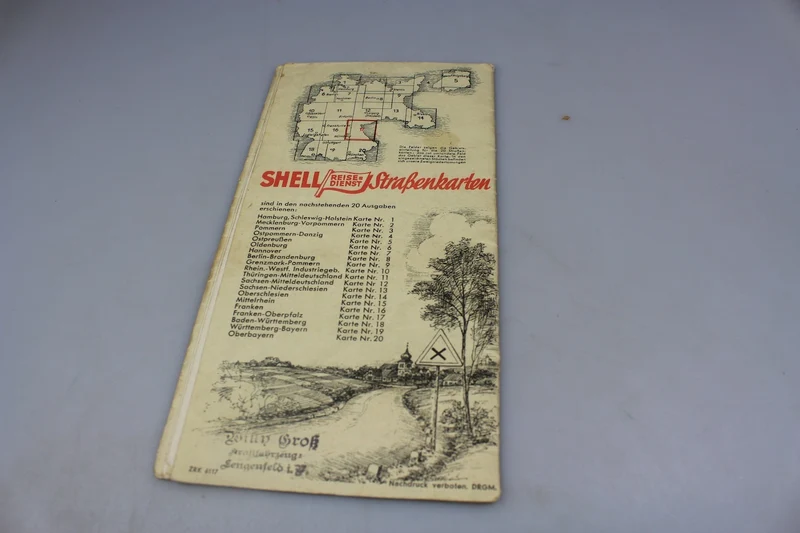 Shell-Straßenkarte, XNUMX. Reichszeit