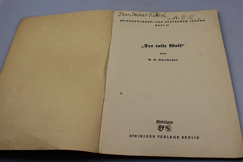 "Der tolle Wolf" Kriegsbücherei der Jugend