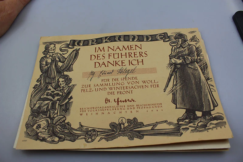 #4 Urkunde Winterernte WHW