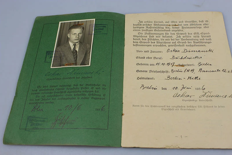 Leistungbuch + NSBO-Karte