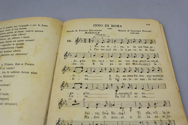 Ausgabe der "Canzoniere Nazionale" von 1939