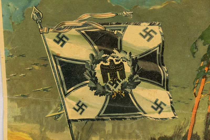 Urkunde Infanterie-Regiment. Abmessungen 42 x 30 cm