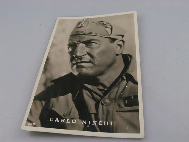 Postkarte mit der Darstellung des Schauspielers Carlo Ninchi