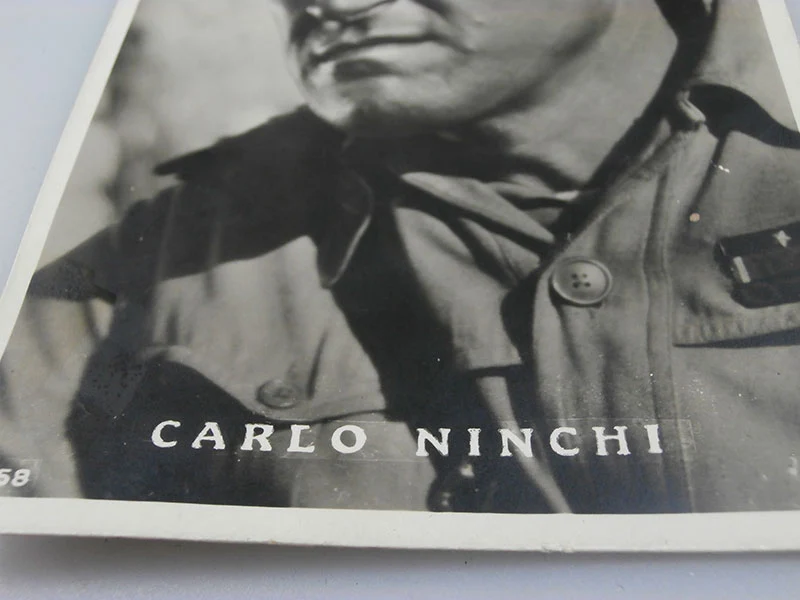 Postkarte mit der Darstellung des Schauspielers Carlo Ninchi