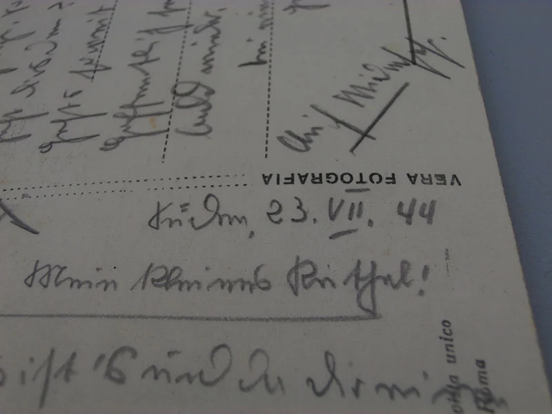 Postkarte mit der Darstellung des Schauspielers Carlo Ninchi