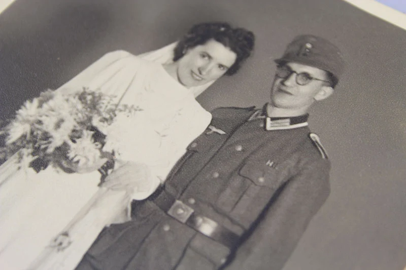 Hochzeitsfoto der Wehrmacht