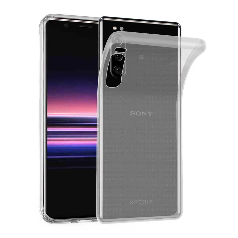 Cadorabo Hülle kompatibel mit Sony Xperia 5 Schutzhülle aus flexiblem TPU Silikon