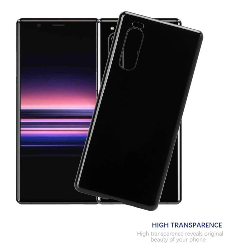 Cadorabo Hülle kompatibel mit Sony Xperia 5 Schutzhülle aus flexiblem TPU Silikon
