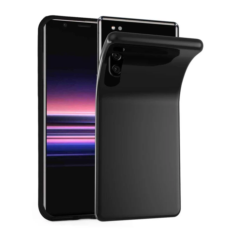 Cadorabo Hülle kompatibel mit Sony Xperia 5 Schutzhülle aus flexiblem TPU Silikon