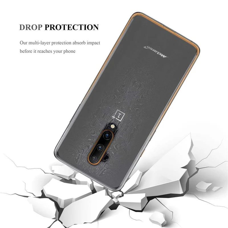 Cadorabo Hülle kompatibel mit OnePlus 7T PRO Schutzhülle aus flexiblem TPU Silikon
