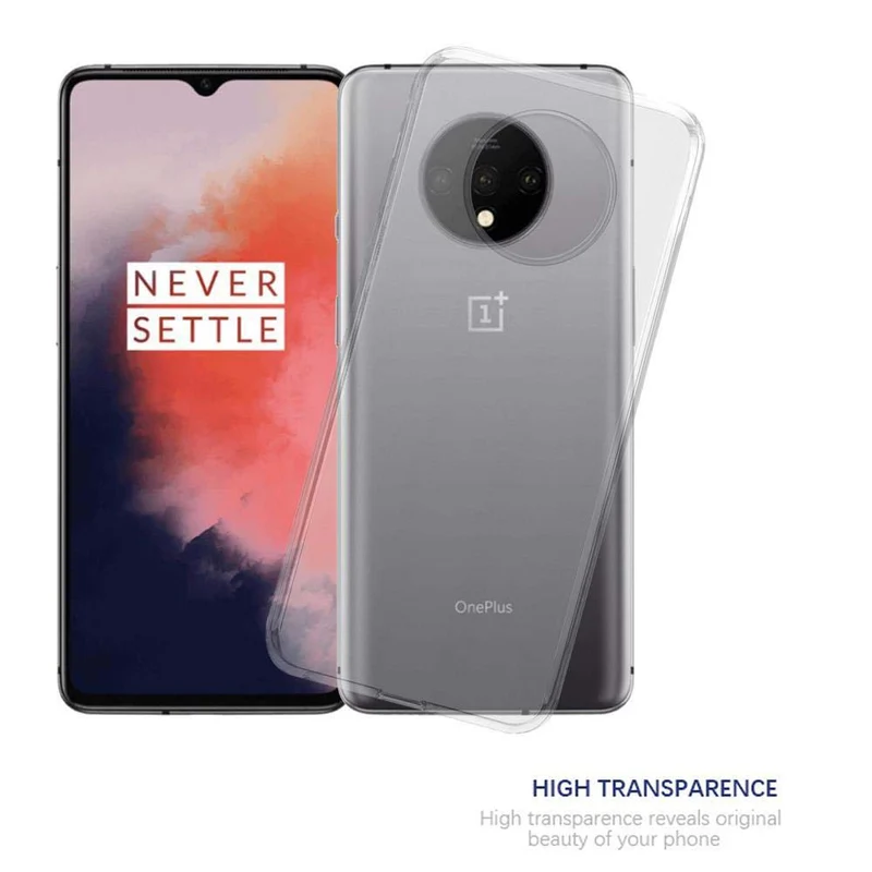 Cadorabo Hülle kompatibel mit OnePlus 7T Schutzhülle aus flexiblem TPU Silikon