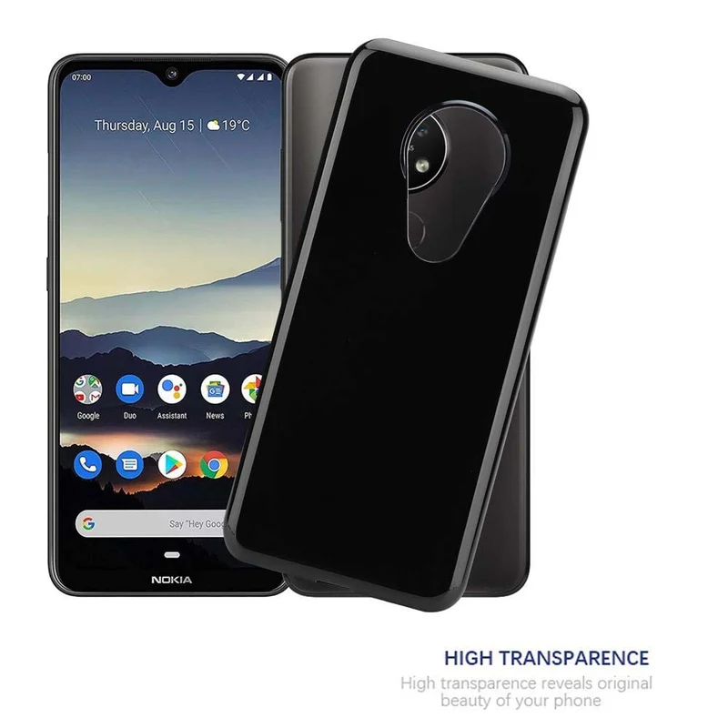 Cadorabo Hülle kompatibel mit Nokia 7,2 Schutzhülle aus flexiblem TPU Silikon