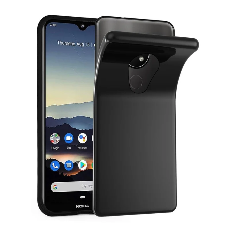 Cadorabo Hülle kompatibel mit Nokia 7,2 Schutzhülle aus flexiblem TPU Silikon