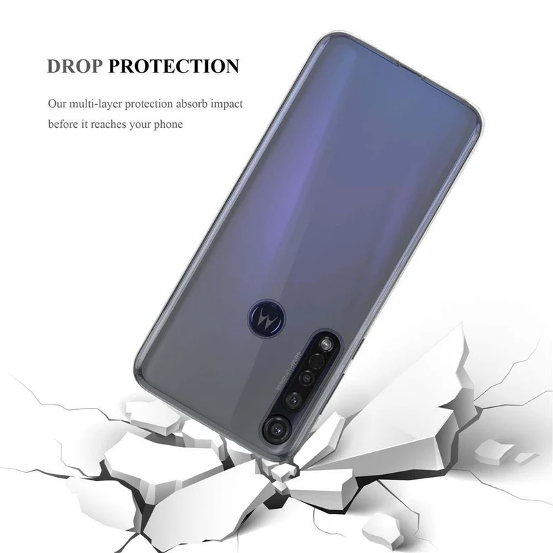 Cadorabo Hülle kompatibel mit Motorola MOTO G8 PLUS Schutzhülle aus flexiblem TPU Silikon