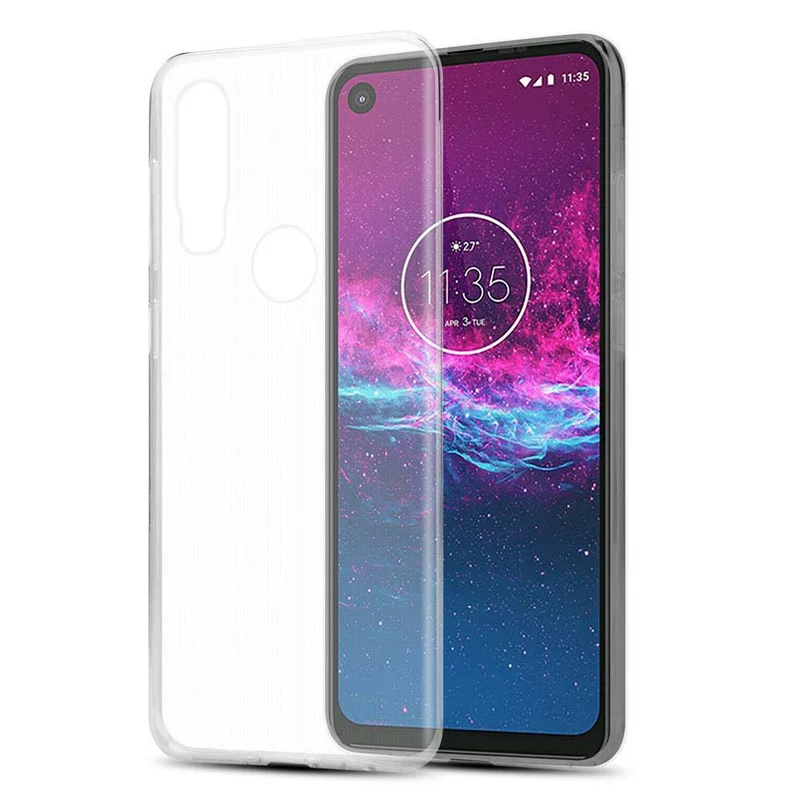 Cadorabo Hülle kompatibel mit Motorola ONE ACTION Schutzhülle aus flexiblem TPU Silikon