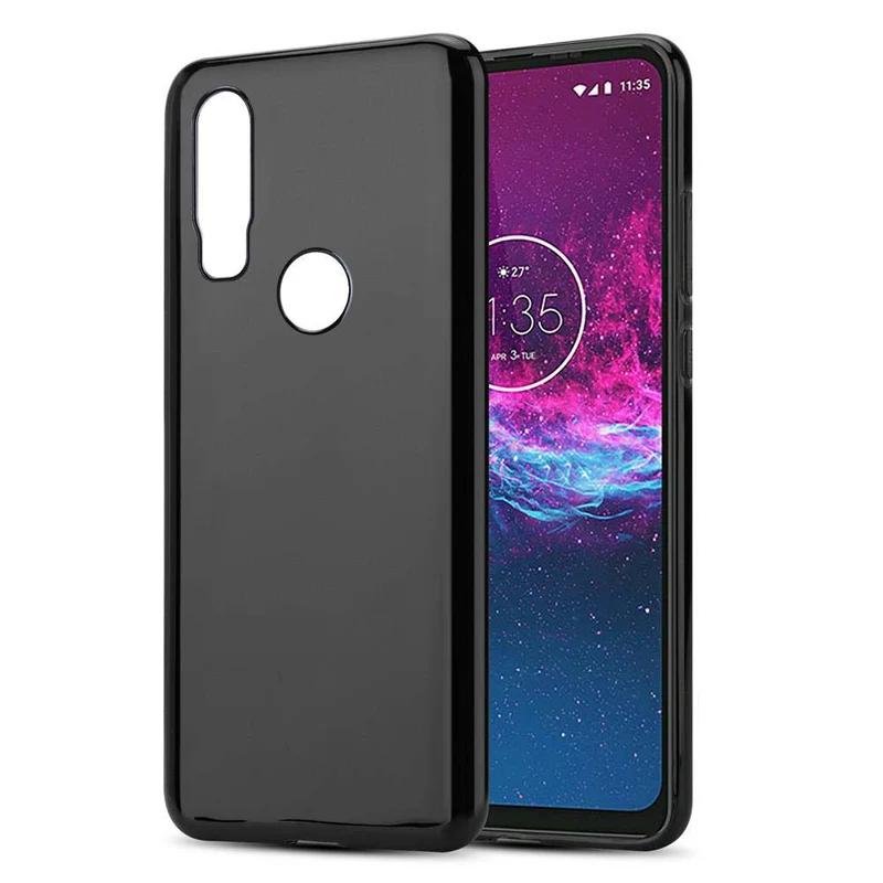Cadorabo Hülle kompatibel mit Motorola ONE ACTION Schutzhülle aus flexiblem TPU Silikon