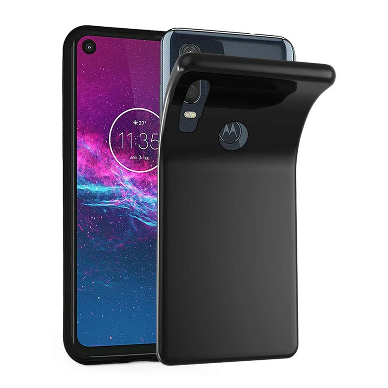 Cadorabo Hülle kompatibel mit Motorola ONE ACTION Schutzhülle aus flexiblem TPU Silikon