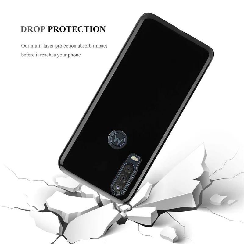 Cadorabo Hülle kompatibel mit Motorola ONE ACTION Schutzhülle aus flexiblem TPU Silikon