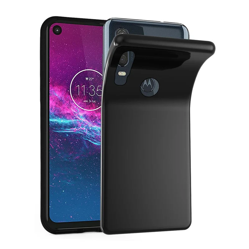 Cadorabo Hülle kompatibel mit Motorola ONE ACTION Schutzhülle aus flexiblem TPU Silikon