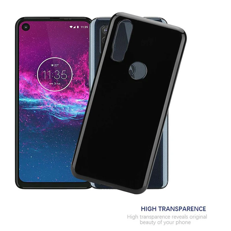 Cadorabo Hülle kompatibel mit Motorola ONE ACTION Schutzhülle aus flexiblem TPU Silikon