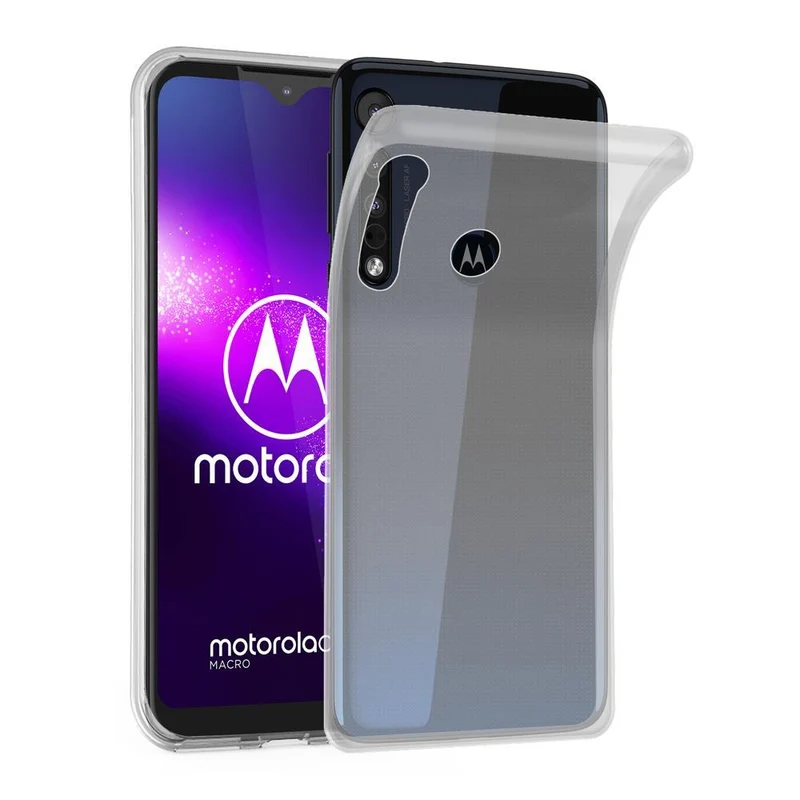 Cadorabo Hülle kompatibel mit Motorola ONE MACRO Schutzhülle aus flexiblem TPU Silikon