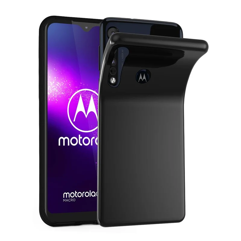 Cadorabo Hülle kompatibel mit Motorola ONE MACRO Schutzhülle aus flexiblem TPU Silikon