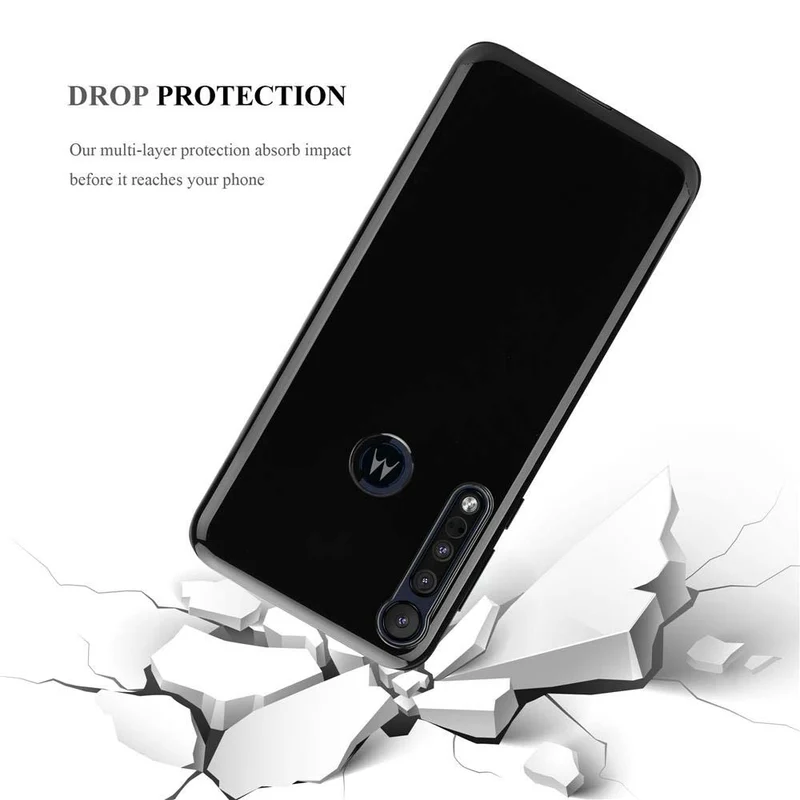 Cadorabo Hülle kompatibel mit Motorola ONE MACRO Schutzhülle aus flexiblem TPU Silikon