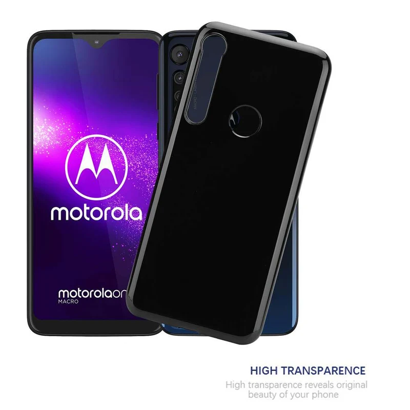 Cadorabo Hülle kompatibel mit Motorola ONE MACRO Schutzhülle aus flexiblem TPU Silikon