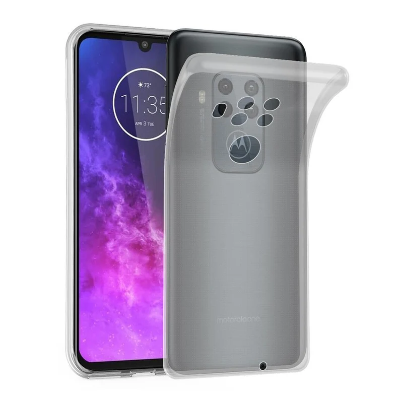 Cadorabo Hülle kompatibel mit Motorola ONE PRO / ONE ZOOM Schutzhülle aus flexiblem TPU Silikon