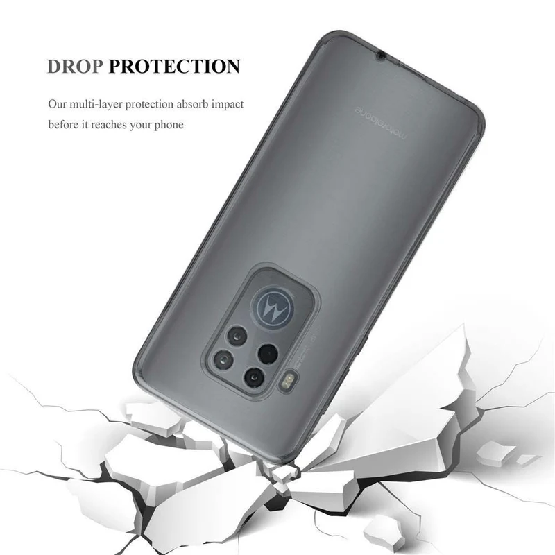Cadorabo Hülle kompatibel mit Motorola ONE PRO / ONE ZOOM Schutzhülle aus flexiblem TPU Silikon