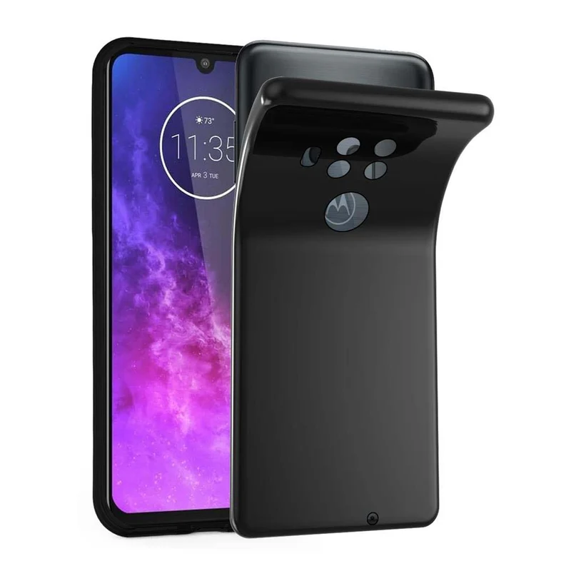 Cadorabo Hülle kompatibel mit Motorola ONE PRO / ONE ZOOM Schutzhülle aus flexiblem TPU Silikon