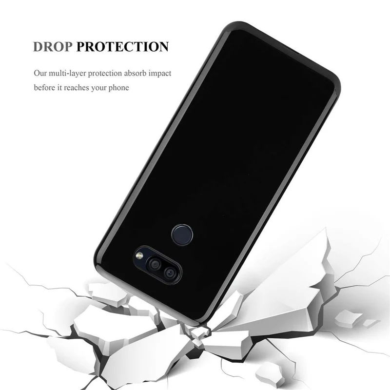 Cadorabo Hülle kompatibel mit LG K40S Schutzhülle aus flexiblem TPU Silikon