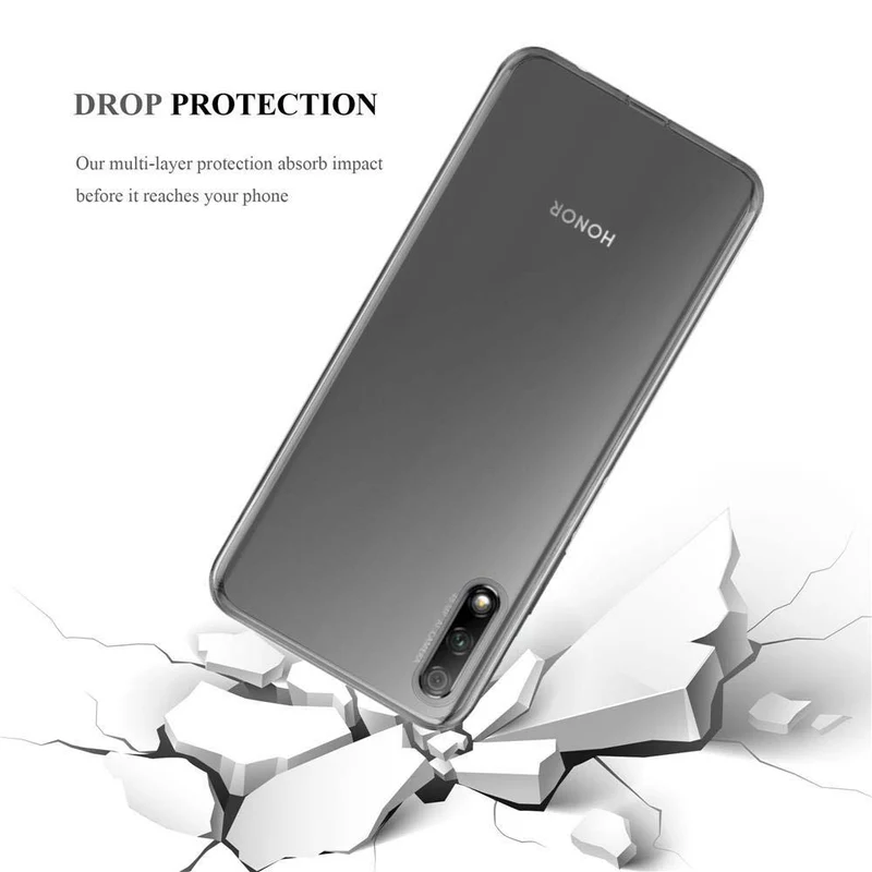 Cadorabo Hülle kompatibel mit Honor 9X PRO Schutzhülle aus flexiblem TPU Silikon