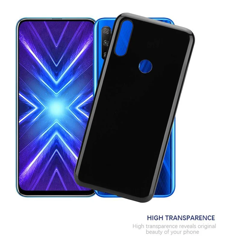 Cadorabo Hülle kompatibel mit Honor 9X Schutzhülle aus flexiblem TPU Silikon