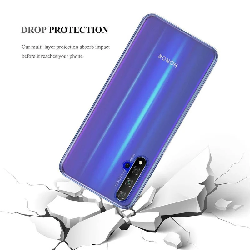 Cadorabo Hülle kompatibel mit Honor 20 / 20S / Huawei NOVA 5T Schutzhülle aus flexiblem TPU Silikon