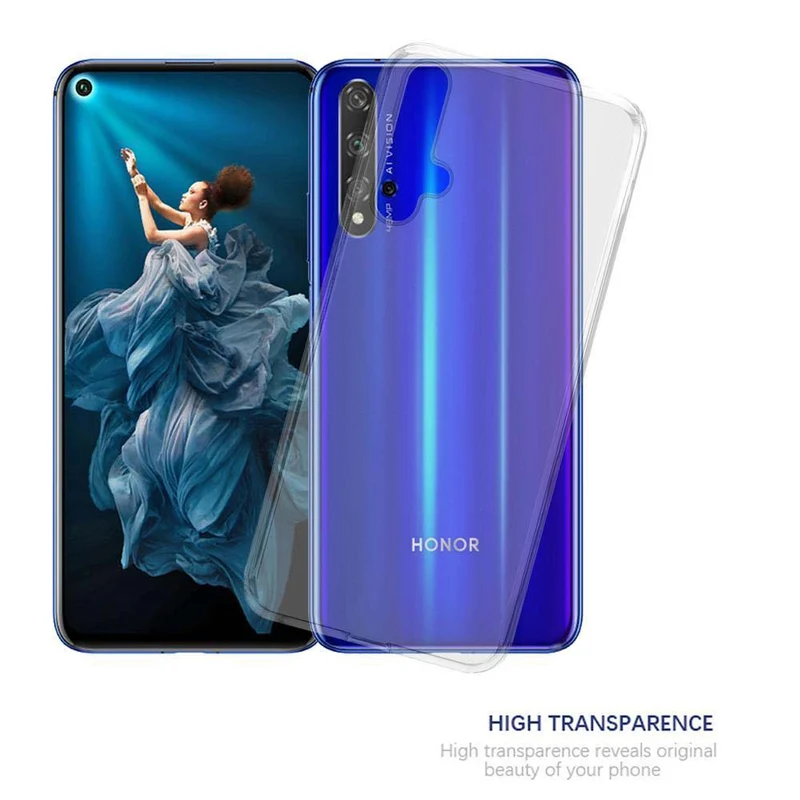 Cadorabo Hülle kompatibel mit Honor 20 / 20S / Huawei NOVA 5T Schutzhülle aus flexiblem TPU Silikon