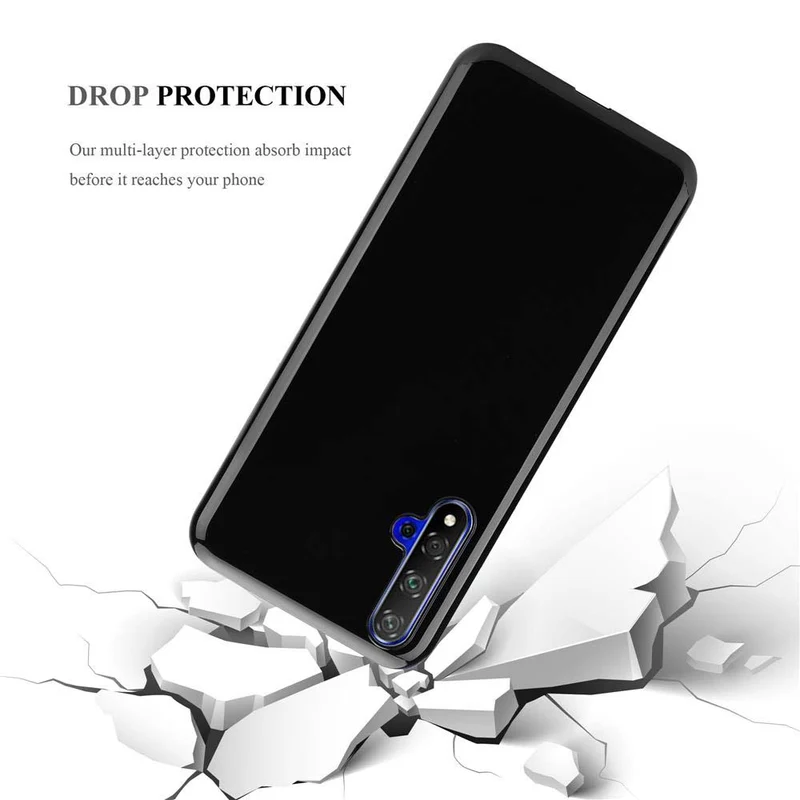 Cadorabo Hülle kompatibel mit Honor 20 / 20S / Huawei NOVA 5T Schutzhülle aus flexiblem TPU Silikon