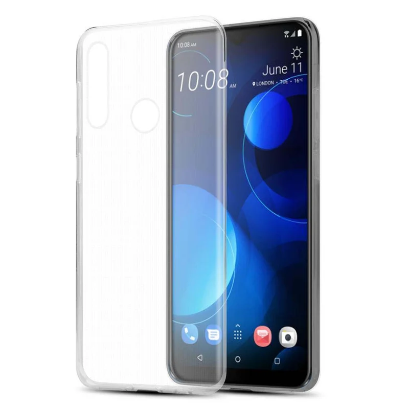 Cadorabo Hülle kompatibel mit HTC Desire 19 PLUS Schutzhülle aus flexiblem TPU Silikon