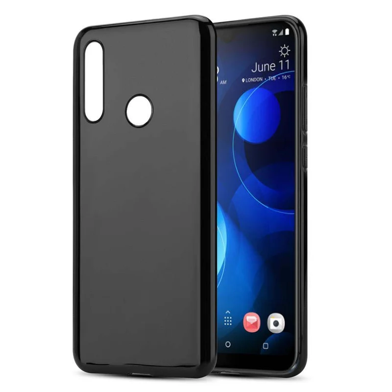 Cadorabo Hülle kompatibel mit HTC Desire 19 PLUS Schutzhülle aus flexiblem TPU Silikon