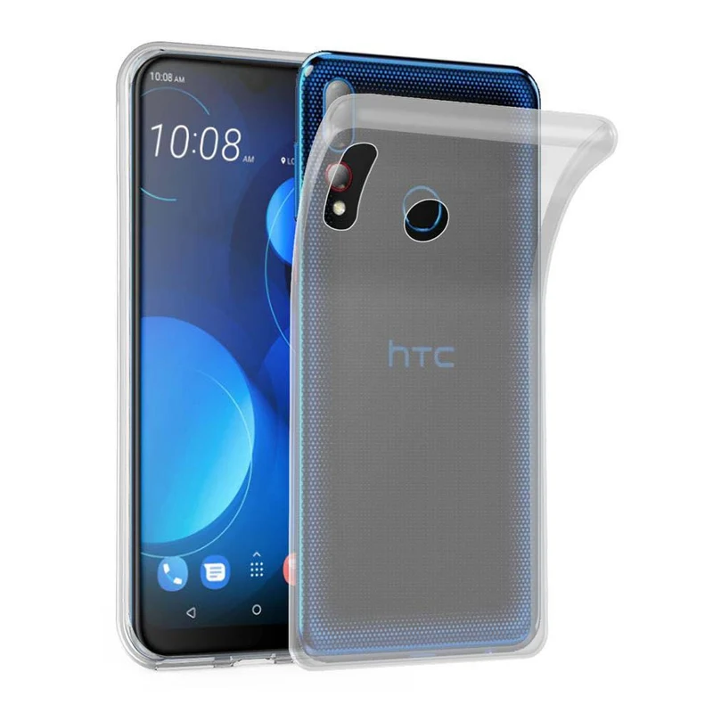Cadorabo Hülle kompatibel mit HTC Desire 19 PLUS Schutzhülle aus flexiblem TPU Silikon