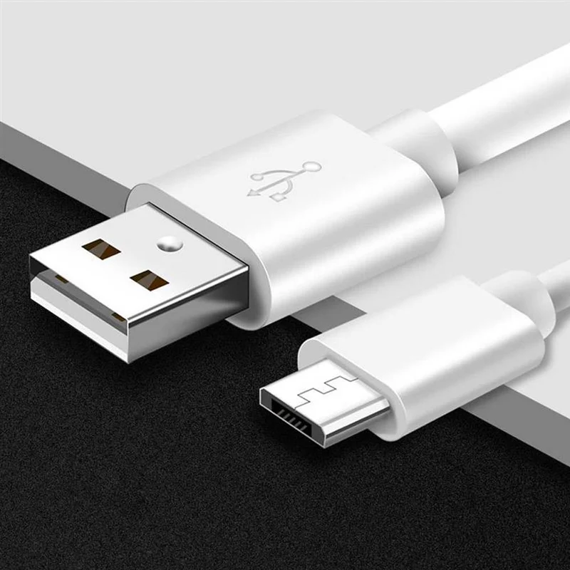 Cadorabo Micro USB Kabel 1 Meter Micro USB Kabel 2A kompatibel mit Geräten mit Micro USB Anschluss z.B. Smartphones, Tablets, Laptops und mehr - Ladegerät Ladekabel Adapter