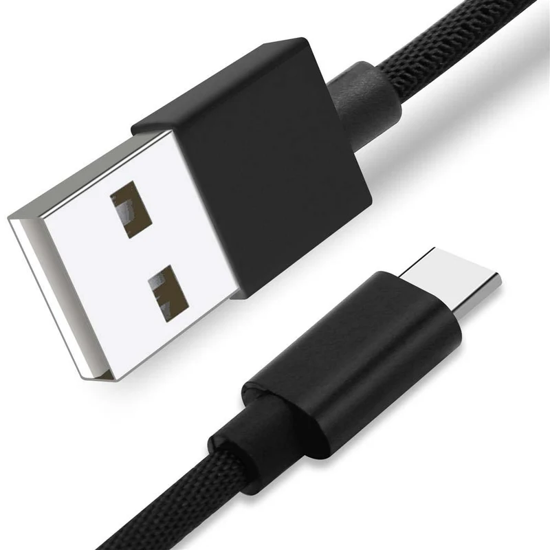 Cadorabo Typ C USB Kabel 1 Meter USB Typ C Kabel 2.4A kompatibel mit Geräten mit USB C Anschluss z.B. Smartphones, Tablets, Laptops und mehr - Ladegerät Ladekabel Adapter