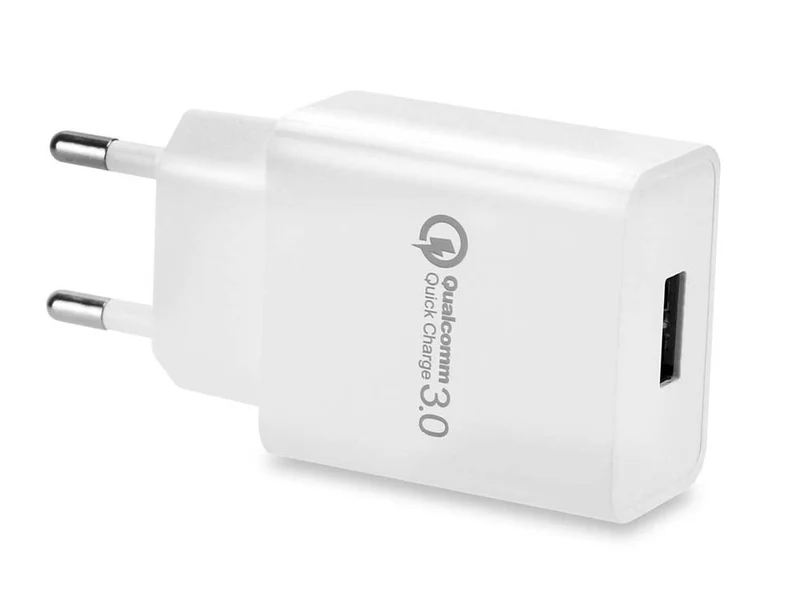 Cadorabo Quick Charge USB Netzteil 18W 5V / 3.0A Schnelllade Funktion Ladegerät mit einem Anschluss - Wandladegerät Ladeadapter Ladestecker kompatibel mit Smartphone, Tablet, Navi uvm.