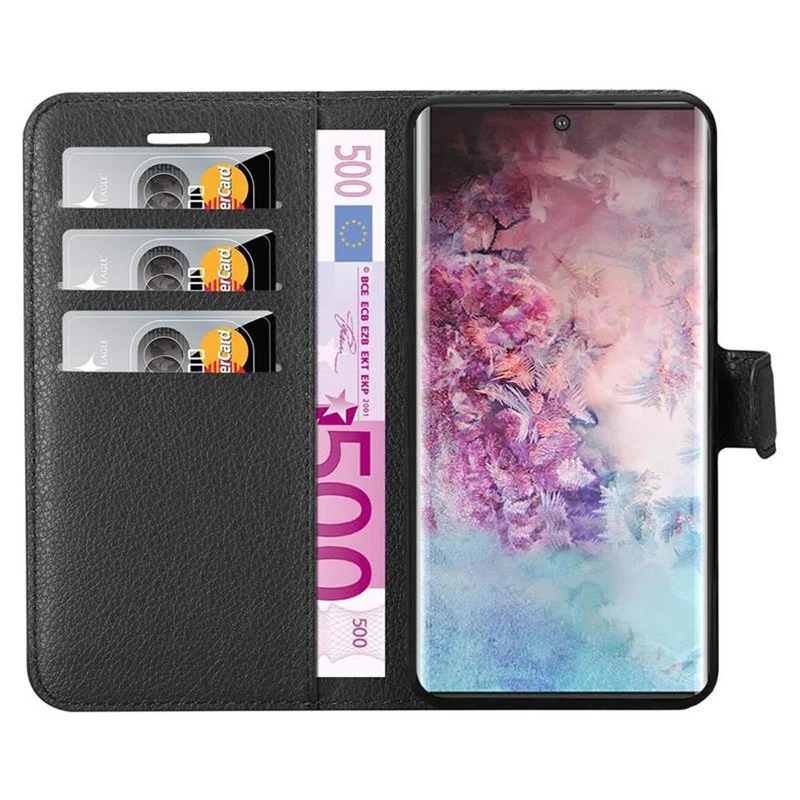 Cadorabo Hülle kompatibel mit Samsung Galaxy NOTE 10 PLUS Schutzhülle mit Magnetverschluss, Standfunktion und Kartenfach