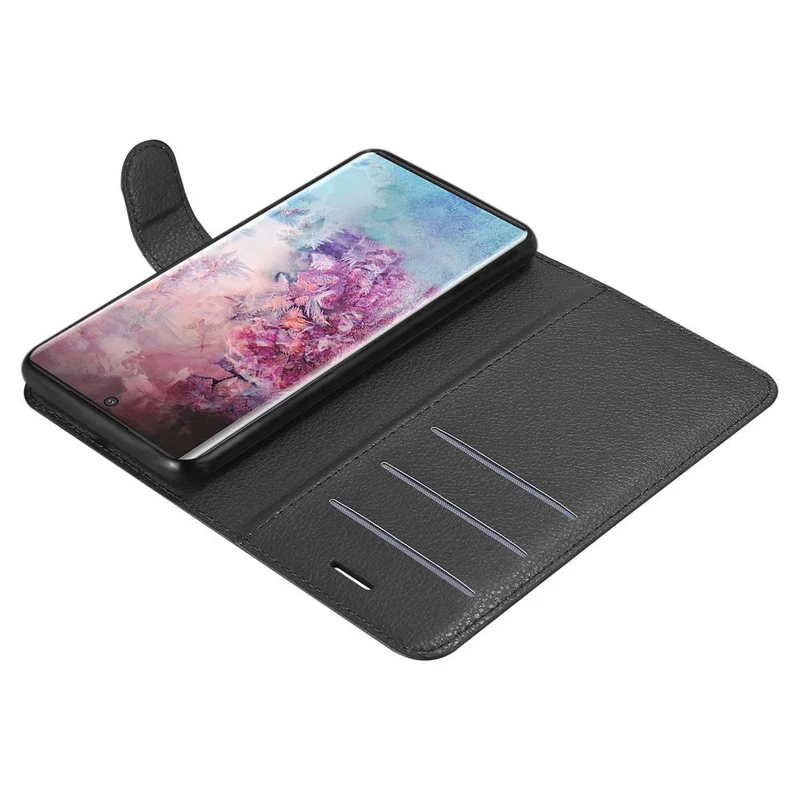 Cadorabo Hülle kompatibel mit Samsung Galaxy NOTE 10 PLUS Schutzhülle mit Magnetverschluss, Standfunktion und Kartenfach