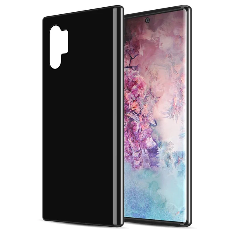 Cadorabo Hülle kompatibel mit Samsung Galaxy NOTE 10 PLUS Schutzhülle aus flexiblem TPU Silikon