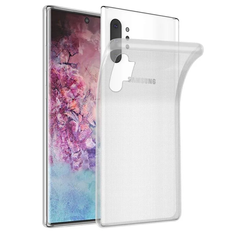 Cadorabo Hülle kompatibel mit Samsung Galaxy NOTE 10 PLUS Schutzhülle aus flexiblem TPU Silikon