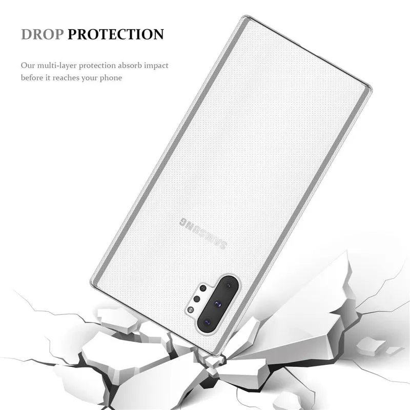 Cadorabo Hülle kompatibel mit Samsung Galaxy NOTE 10 PLUS Schutzhülle aus flexiblem TPU Silikon