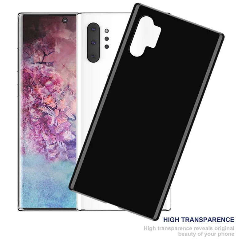 Cadorabo Hülle kompatibel mit Samsung Galaxy NOTE 10 PLUS Schutzhülle aus flexiblem TPU Silikon